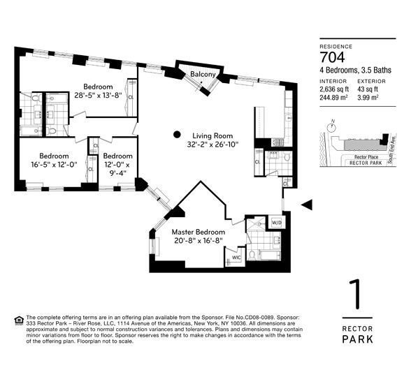 333 Rector Place, Unit 704 Manhattan, NY 10280 - Photo 1 of 1