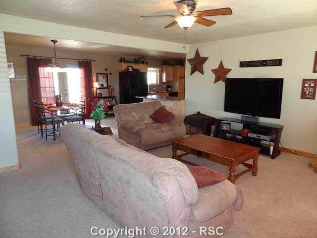 29 Ridge Point Circle Divide, CO 80814 - Photo 2 of 16 Living room, open to dining and kitchen