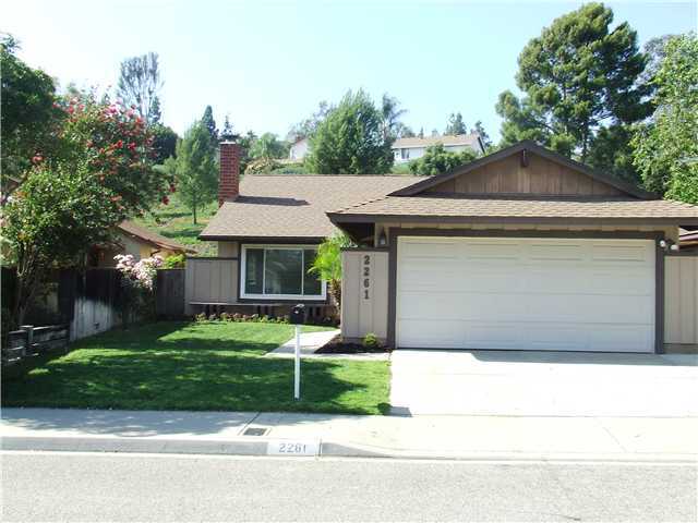 2261 Village Road Escondido, CA 92026 - Photo 1 of 14 Curb appeal with view to greenbelt behind home