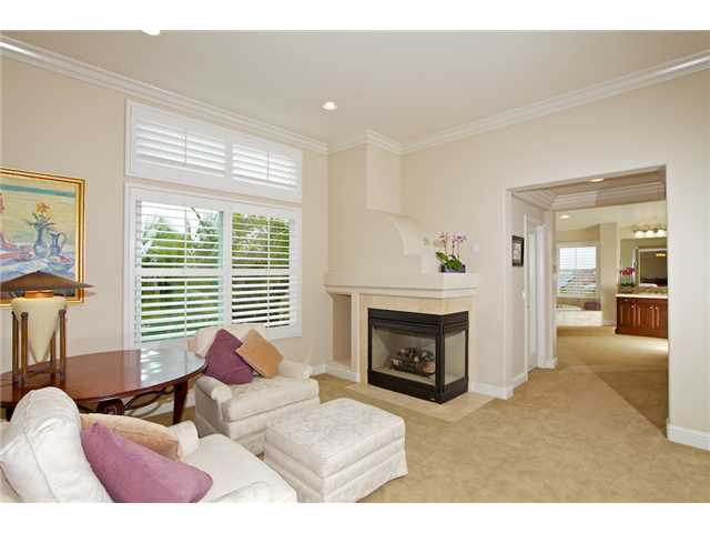 5255 Greenwillow Lane San Diego, CA 92130 - Photo 14 of 25 Master Retreat with Romantic Fireplace and Separate His & Her Closets before entering the Master Bath