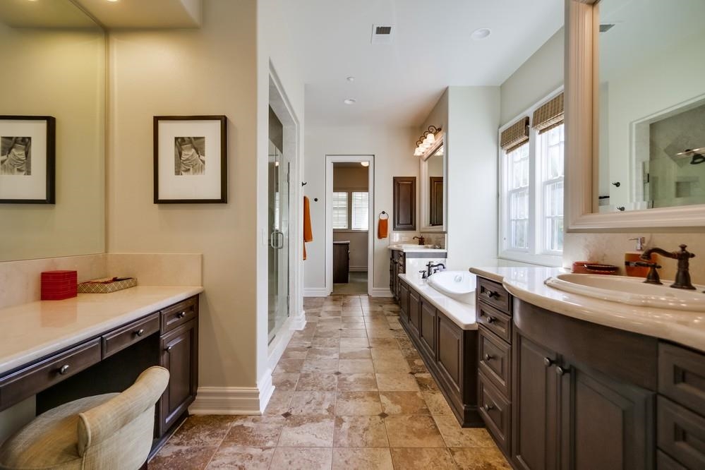 736 Caudor Street Encinitas, CA 92024 - Photo 15 of 25 Master Bath complete with double shower, Jacuzzi sized tub, and large custom walk in closet