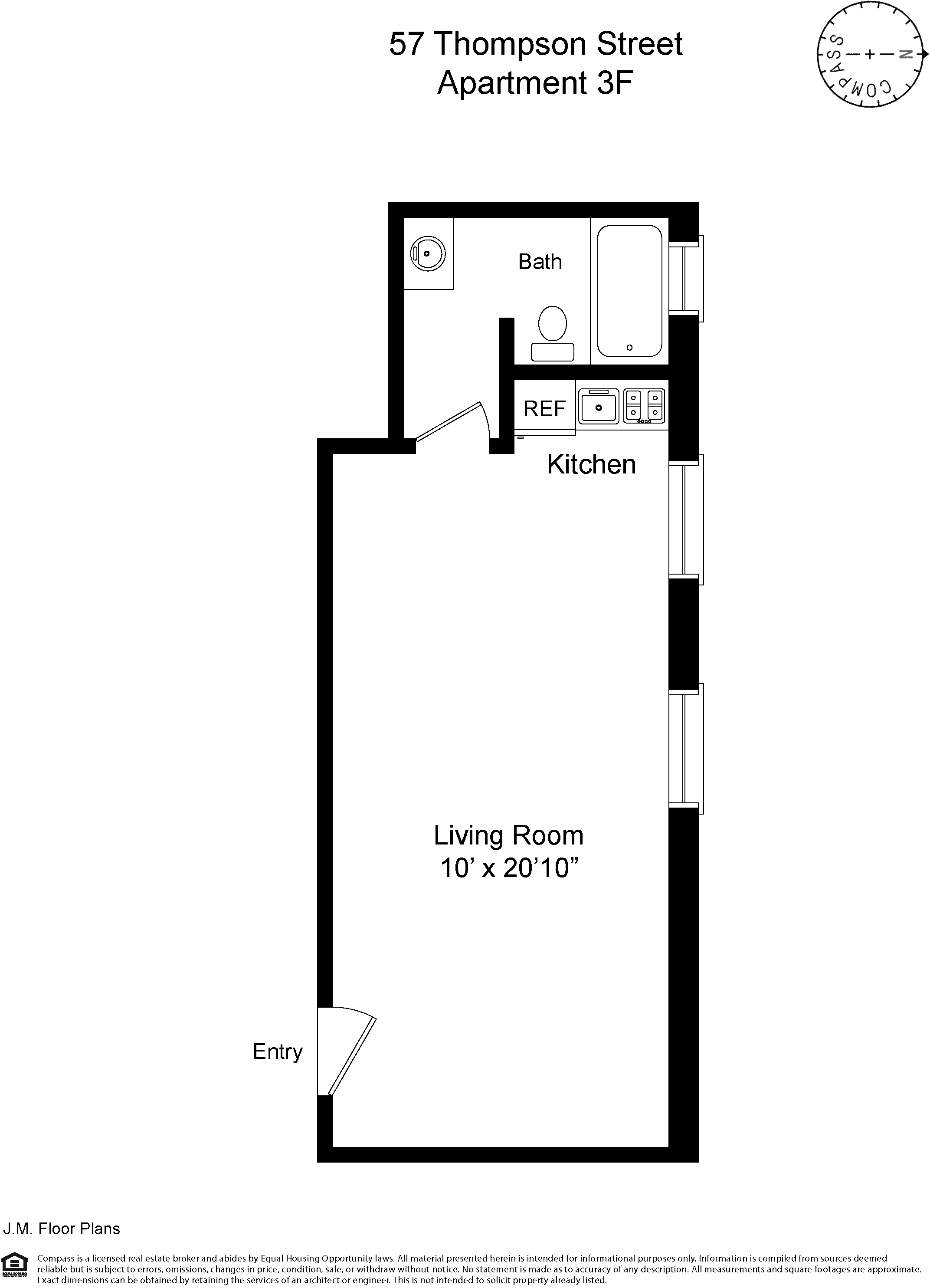 57 Thompson Street, Unit 3F Manhattan, NY 10012 - Photo 7 of 7