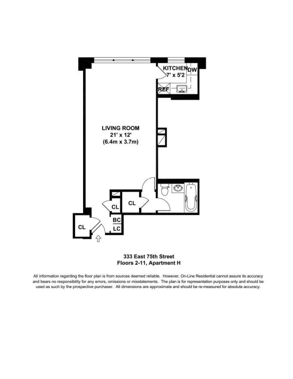 333 East 75th Street, Unit 7H Manhattan, NY 10021 - Photo 6 of 6