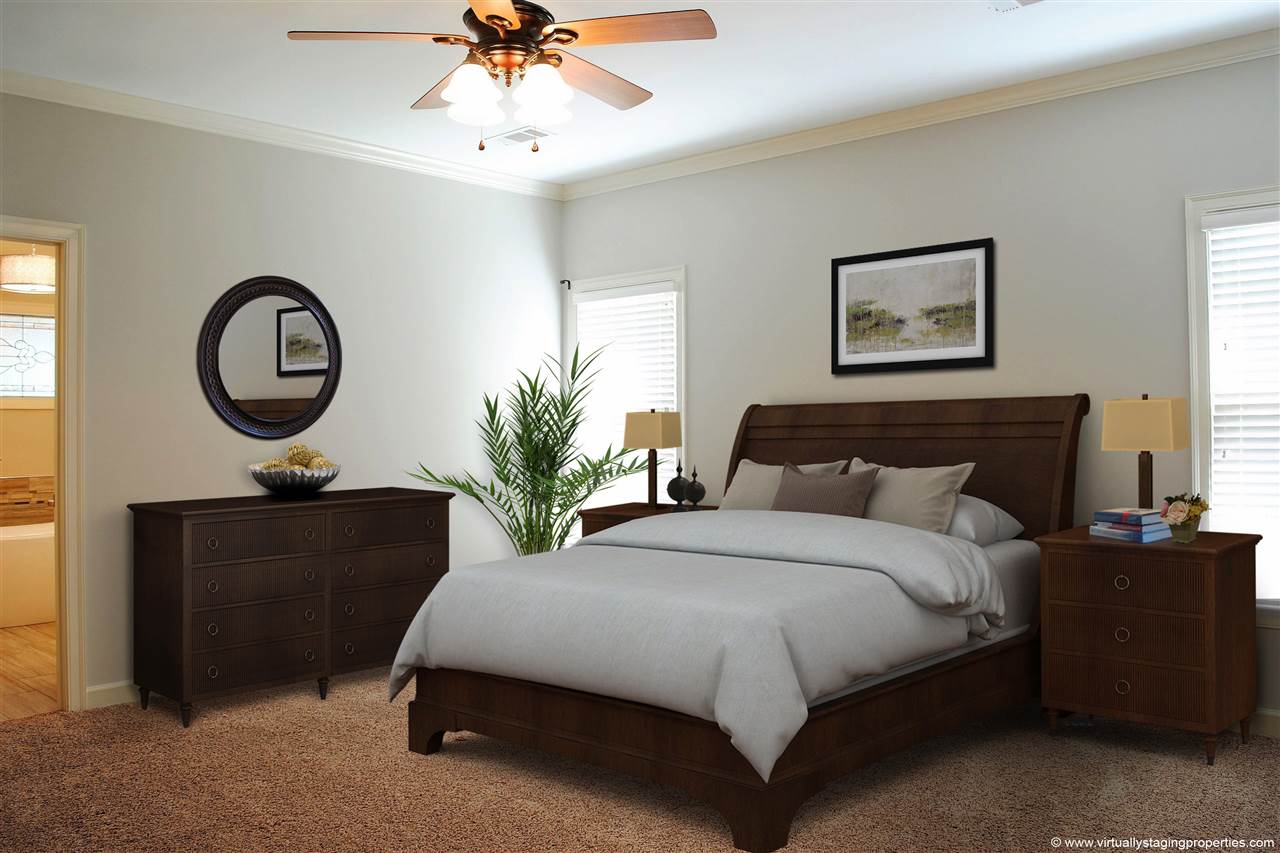 1076 Stanhope Road Collierville, TN 38017 - Photo 9 of 25 Just Painted a soft grey color master bedroom.