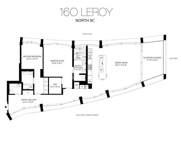 $3,900,000 | 160 Leroy Street, Unit NORTH 9C | West Village