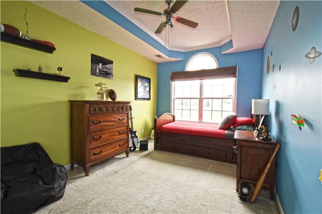 203 Johnny Ruth Court Murfreesboro, TN 37127 - Photo 19 of 30 ROOMY BEDROOM WITH INTRICATE TREY CEILING & FAN, PALADIUM WINDOW, AND AMPLE CLOSET SPACE! 203 JOHNNY RUTH COURT, MURFREESBORO, TN 37127
