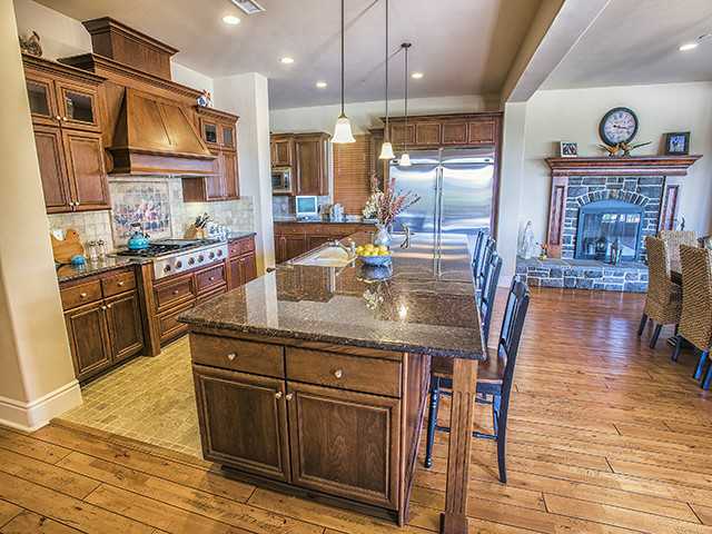 1223 Crestview Drive Cardiff-by-the-Sea, CA 92007 - Photo 6 of 25 Kitchen w/ Fireplace