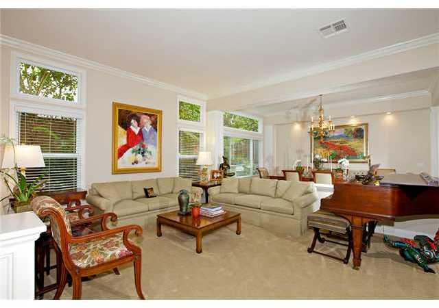 5255 Greenwillow Lane San Diego, CA 92130 - Photo 4 of 25 Spacious Living Room with Crown Molding