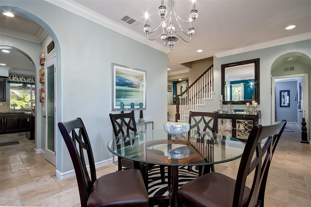 1853 Shadetree Drive San Marcos, CA 92078 - Photo 6 of 25 Butlers Pantry and Large Walk in Pantry with Custom glass door just off of the Dining Room